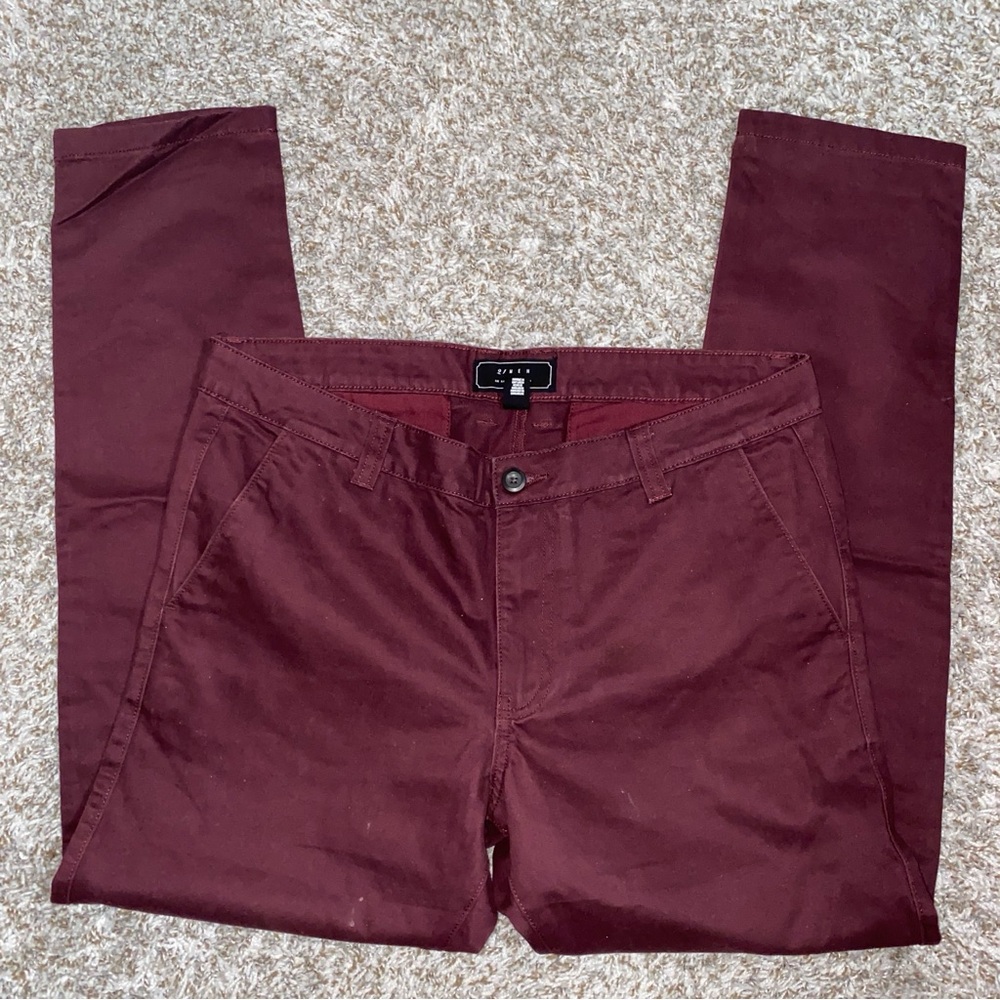 Forever 21 Men's Burgundy Chinos